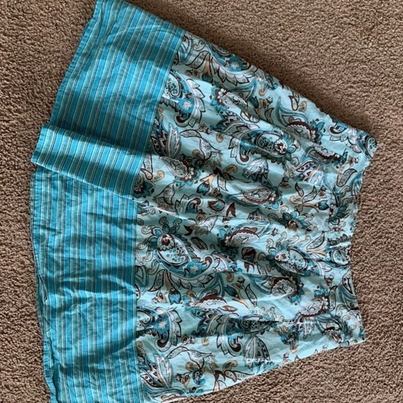 Notations Maxi Paisley‎ Skirt Size Women’s large blue boho fairy spring - Picture 2 of 4